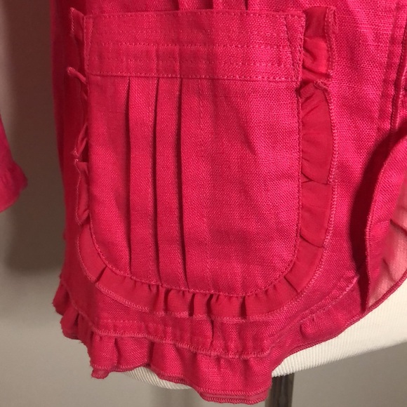 Multiples Hot Pink Open Front Jacket size SP - Picture 5 of 12